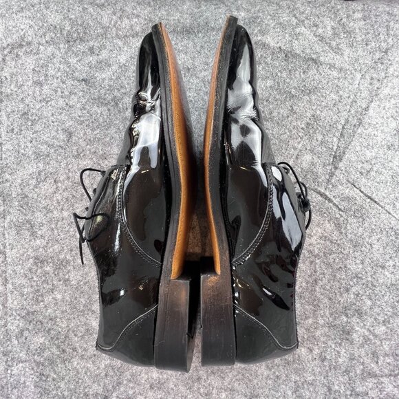 Stacy Adams Mens Size 10M Black Patent Leather Dress Tuxedo Oxford Gala Shoes main image 13
